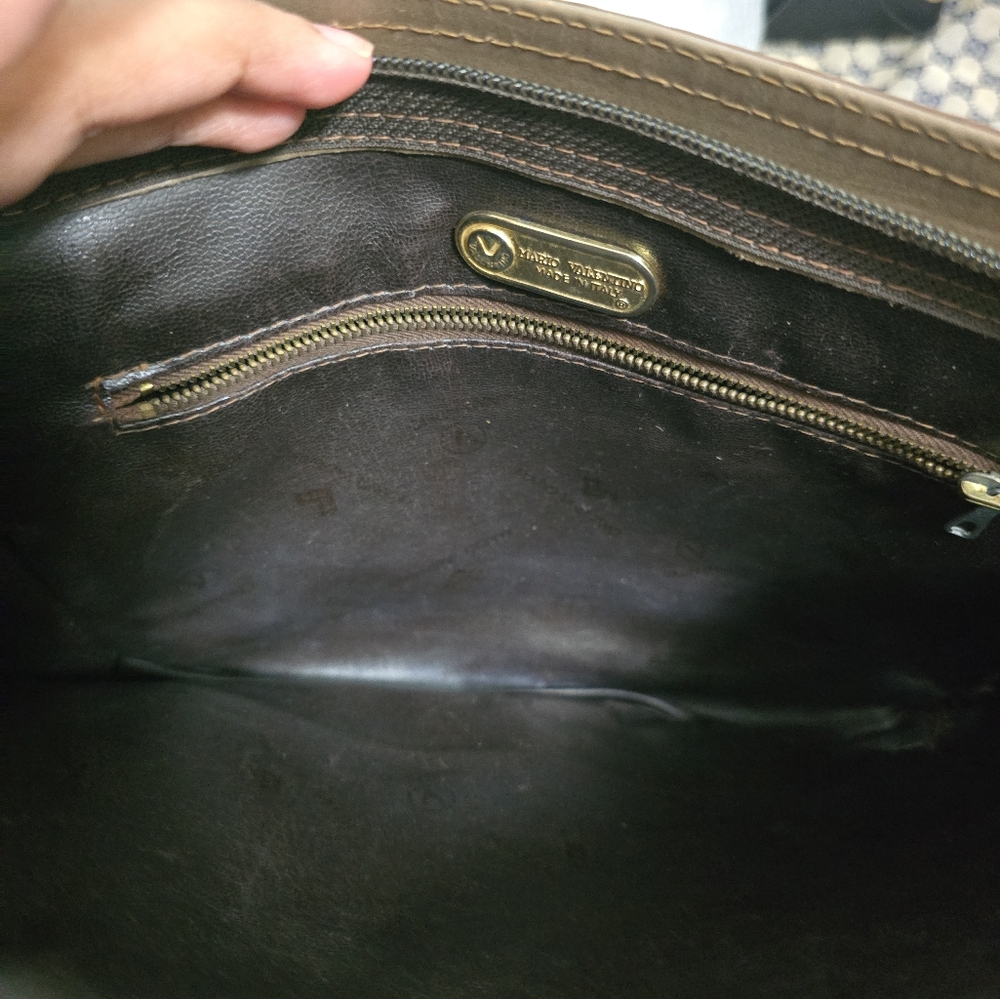 Mario Valentino Vintage Brown Clutch - Picture 6 of 7